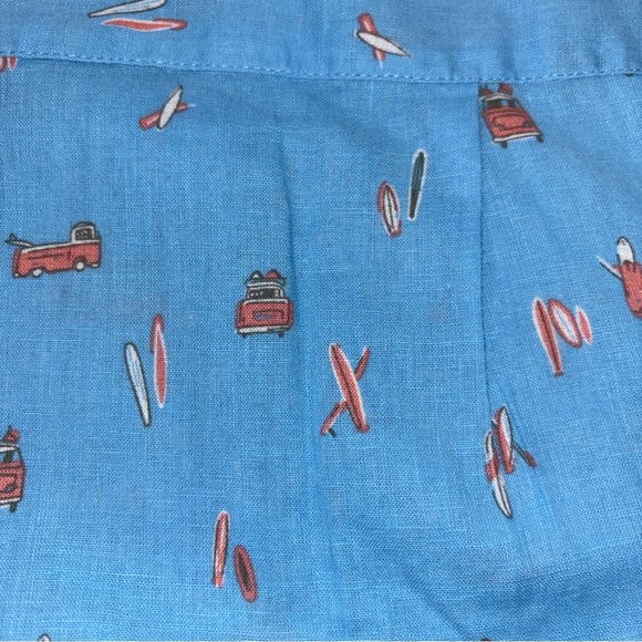 KAHALA 1936 ORIGINAL ALOHO SHIRT 2XL SKY BLUE SS LINEN COTTON - Picture 11 of 15